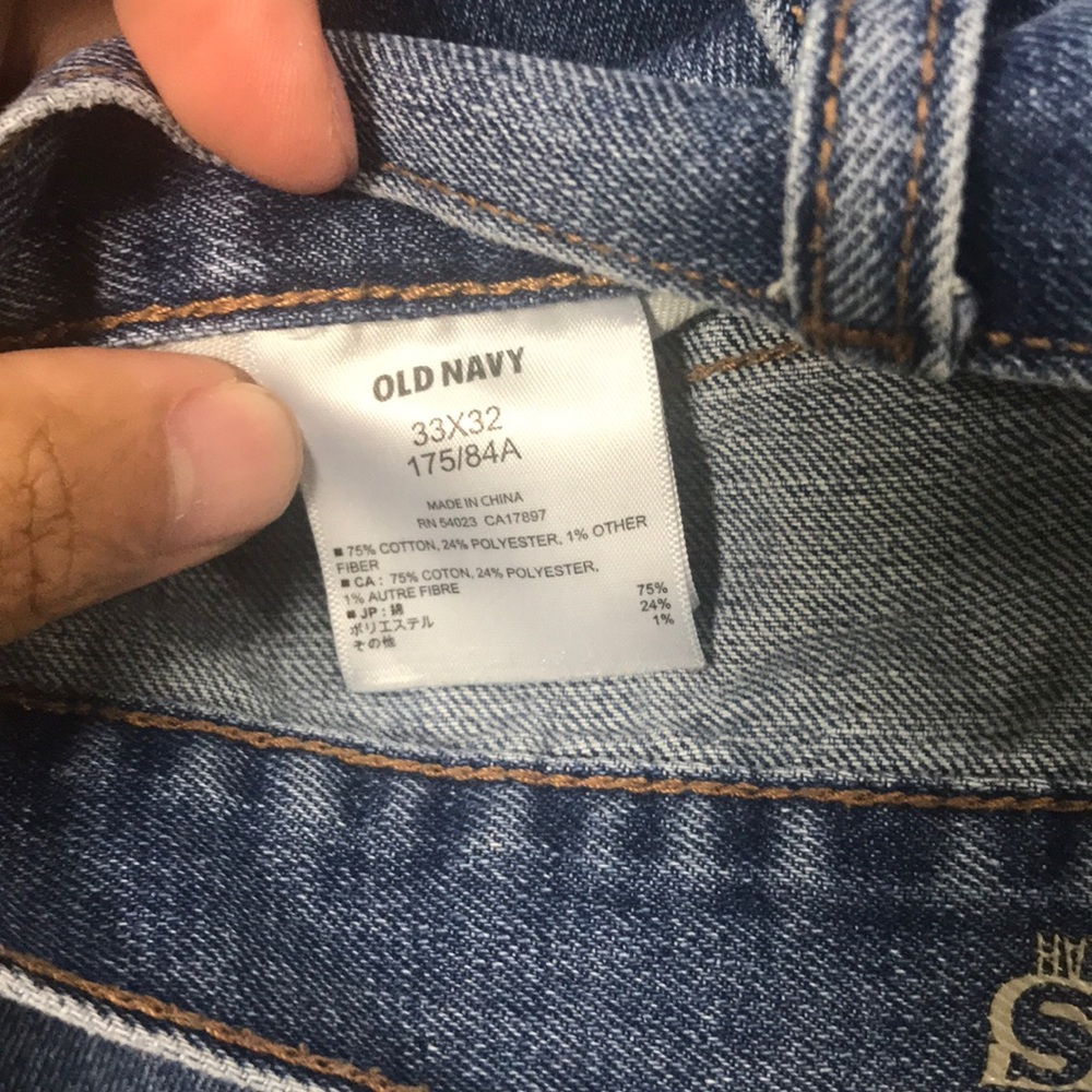 2 Worn Men’s Regular Cut Old Navy Jeans - Picture 4 of 4